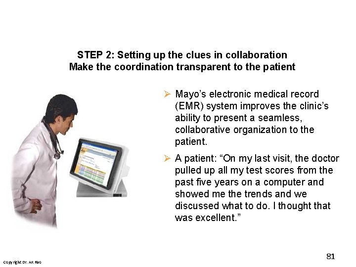 STEP 2: Setting up the clues in collaboration Make the coordination transparent to the STEP 2: Setting up the clues in collaboration Make the coordination transparent to the