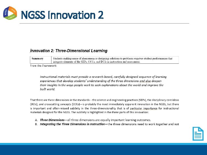 NGSS Innovation 2 