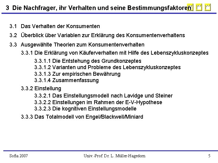 3 Die Nachfrager, ihr Verhalten und seine Bestimmungsfaktoren 3. 1 Das Verhalten der Konsumenten