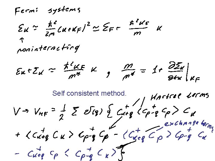 Self consistent method. 