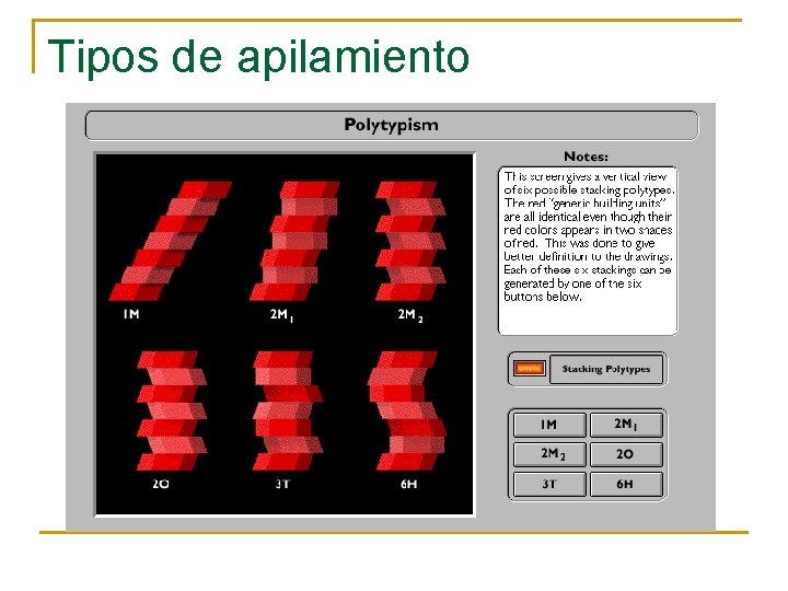Tipos de apilamiento 