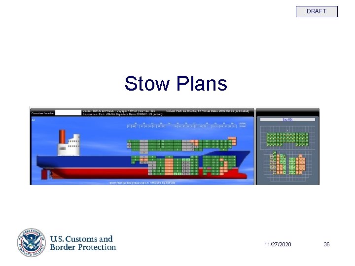 DRAFT Stow Plans 11/27/2020 36 