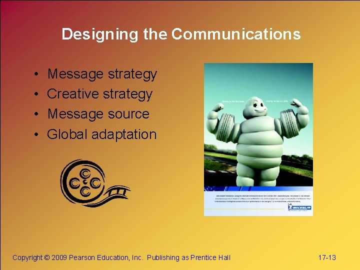 Designing the Communications • • Message strategy Creative strategy Message source Global adaptation Copyright