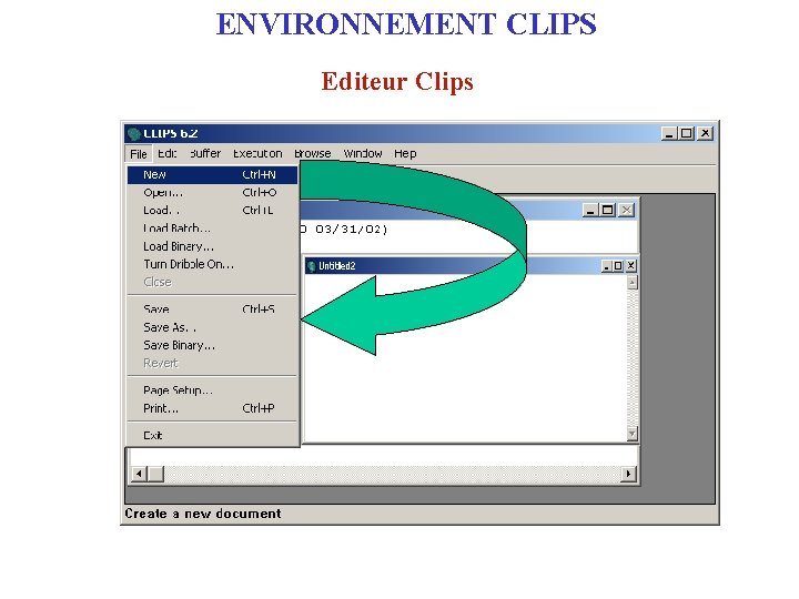 ENVIRONNEMENT CLIPS Editeur Clips 