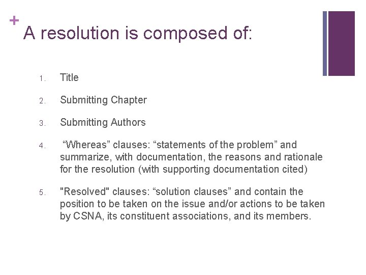 Resolution Notes Meaning Writing a Resolution A Brief Overview Prepared by