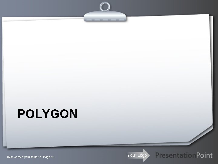 POLYGON Here comes your footer Page 42 Your Logo 