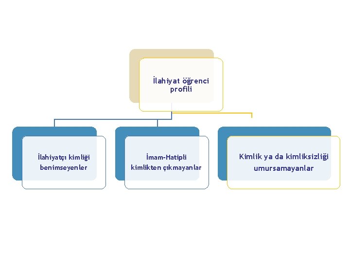 İlahiyat öğrenci profili İlahiyatçı kimliği benimseyenler İmam-Hatipli kimlikten çıkmayanlar Kimlik ya da kimliksizliği umursamayanlar