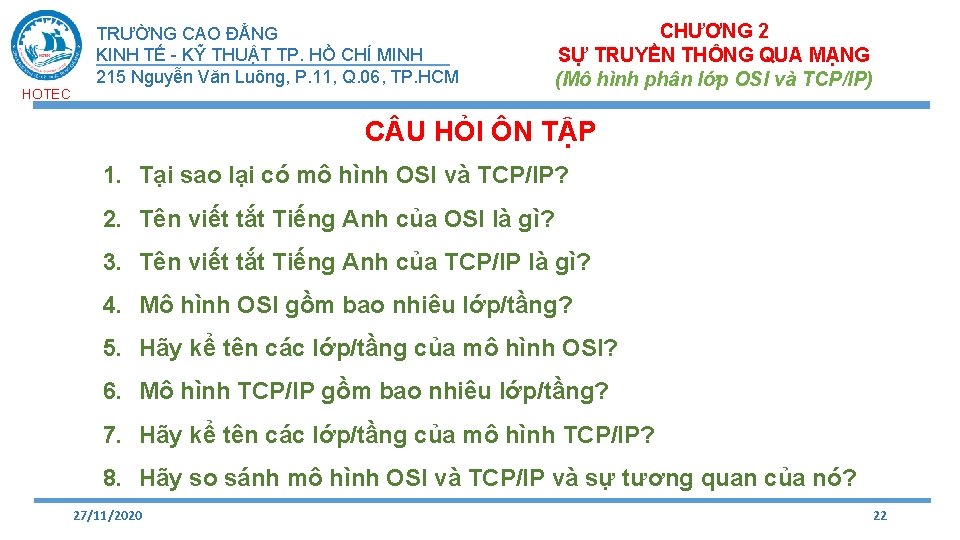 HOTEC TRƯỜNG CAO ĐẲNG KINH TẾ - KỸ THUẬT TP. HỒ CHÍ MINH 215