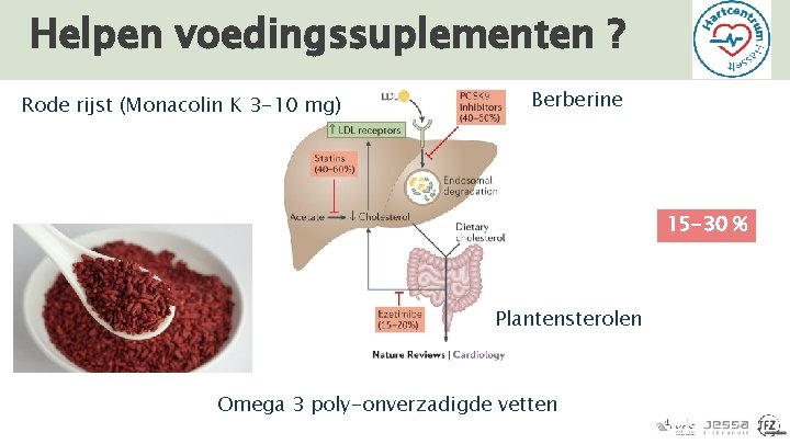 Helpen voedingssuplementen ? Rode rijst (Monacolin K 3 -10 mg) Berberine 15 -30 %