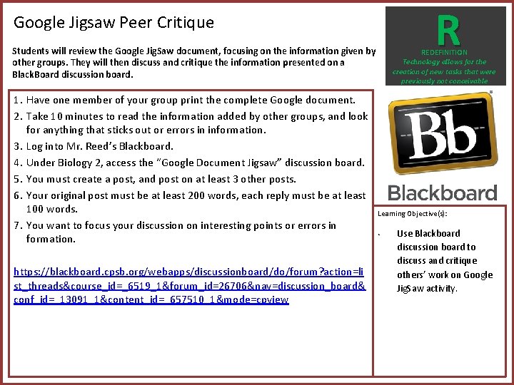 R Google Jigsaw Peer Critique Students will review the Google Jig. Saw document, focusing R Google Jigsaw Peer Critique Students will review the Google Jig. Saw document, focusing