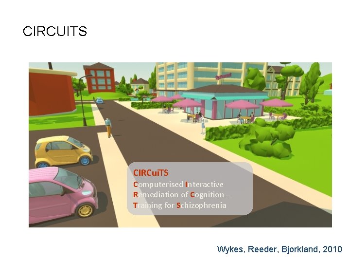 CIRCUITS CIRCui. TS Computerised Interactive Remediation of Cognition – Training for Schizophrenia Wykes, Reeder,