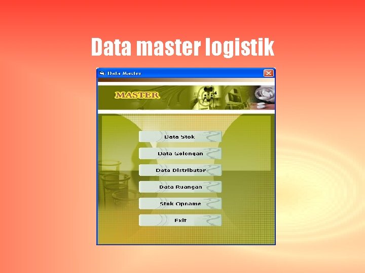 Data master logistik 