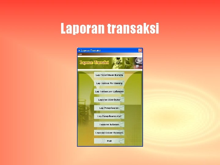 Laporan transaksi 