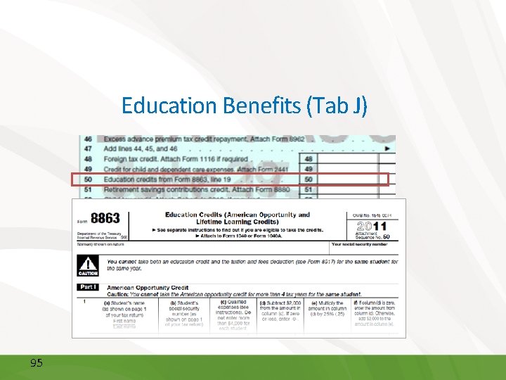 Education Benefits (Tab J) 95 