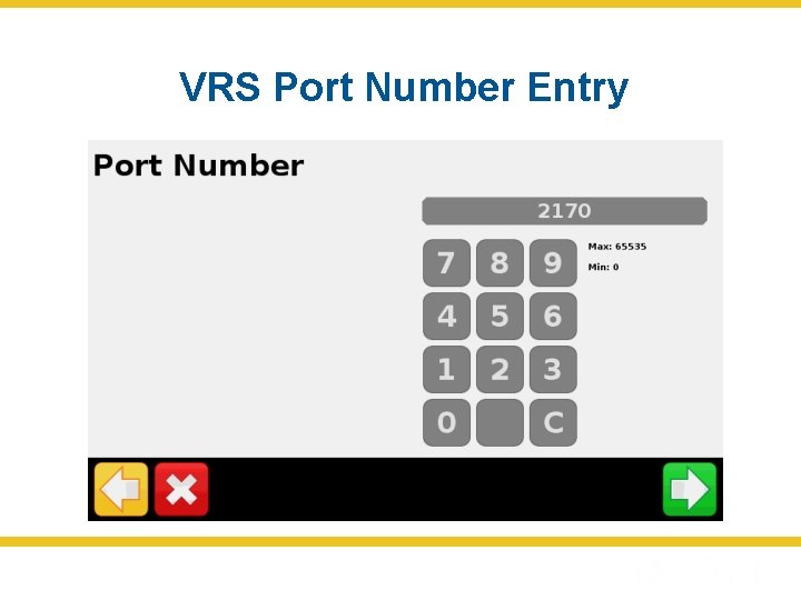 VRS Port Number Entry 