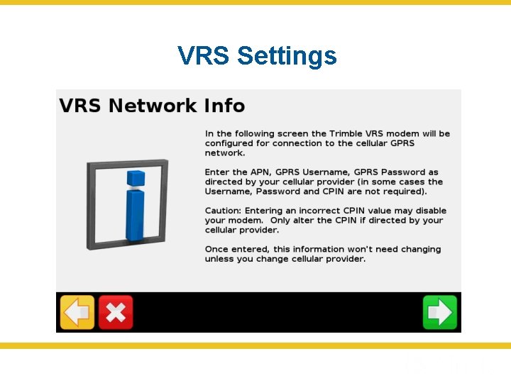 VRS Settings 