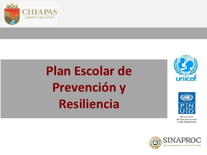 Plan Escolar de Prevención y Resiliencia 