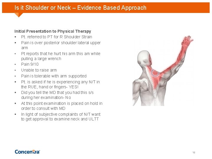 Is it Shoulder or Neck – Evidence Based Approach Initial Presentation to Physical Therapy