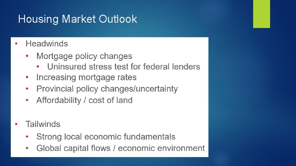 Housing Market Outlook 