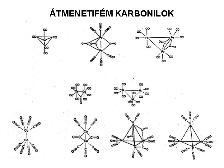 ÁTMENETIFÉM KARBONILOK 