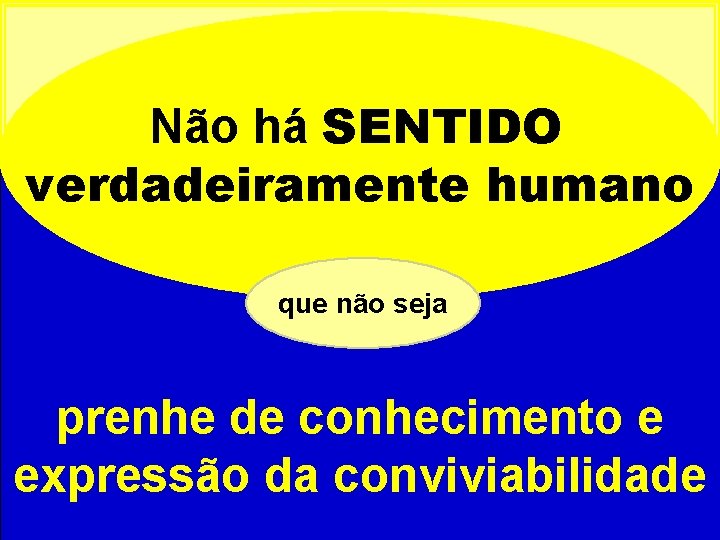 Não há SENTIDO verdadeiramente humano que não seja prenhe de conhecimento e expressão da