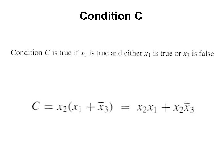 Condition C 