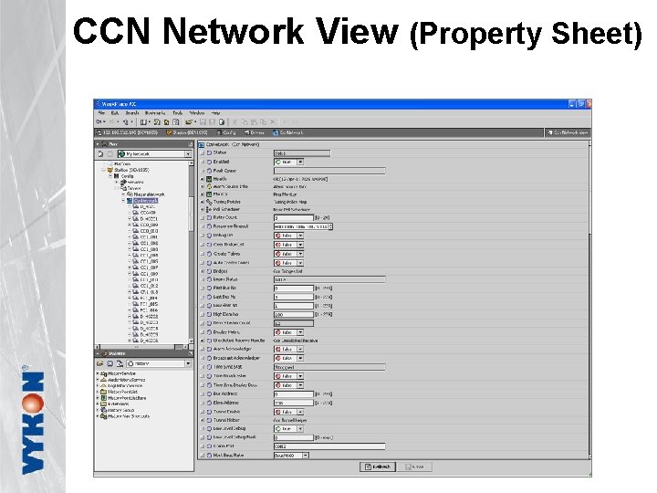 CCN Network View (Property Sheet) 