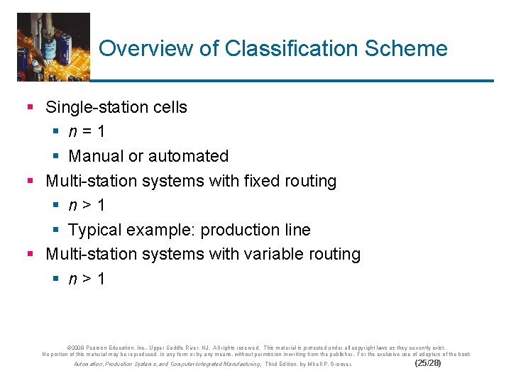 Overview of Classification Scheme § Single-station cells § n=1 § Manual or automated §