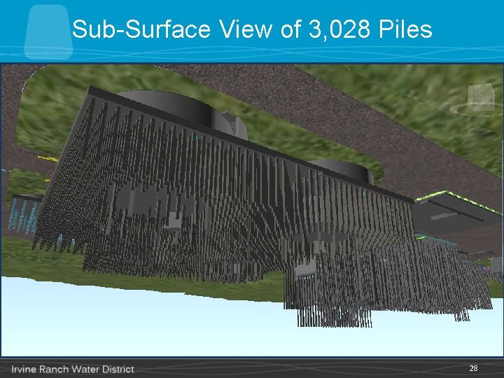 Sub-Surface View of 3, 028 Piles 28 