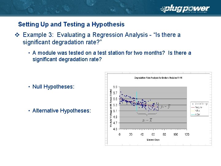 Setting Up and Testing a Hypothesis v Example 3: Evaluating a Regression Analysis -