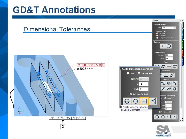 GD&T Annotations Dimensional Tolerances 