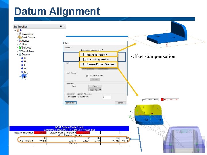 Datum Alignment Offset Compensation 