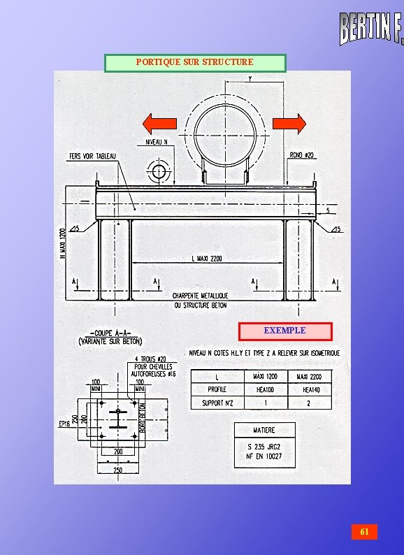 PORTIQUE SUR STRUCTURE EXEMPLE 61 