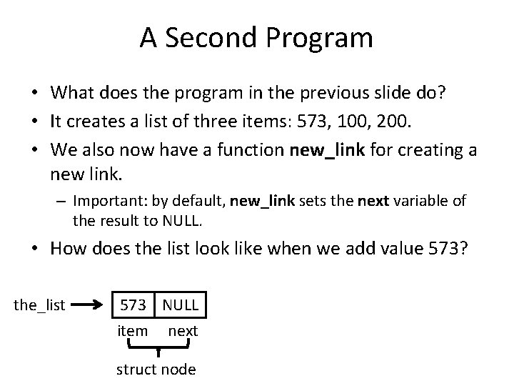 A Second Program • What does the program in the previous slide do? •
