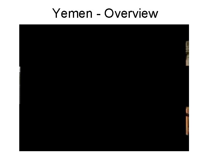 Yemen - Overview 