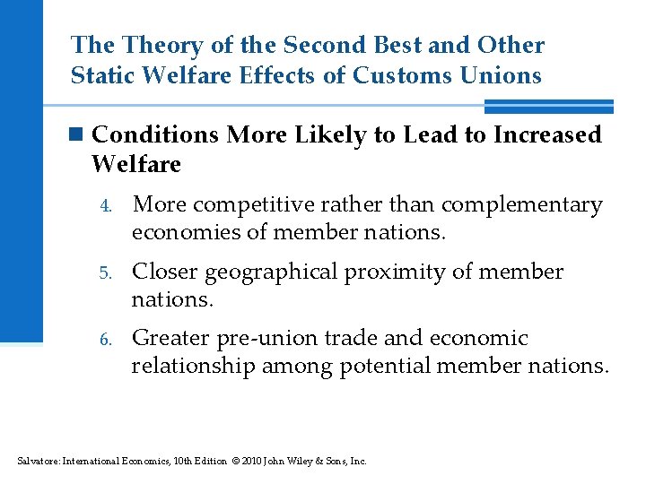 Chapter T E N 10 International Economics Tenth