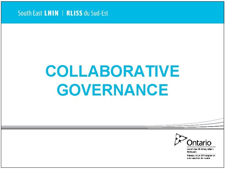 COLLABORATIVE GOVERNANCE 