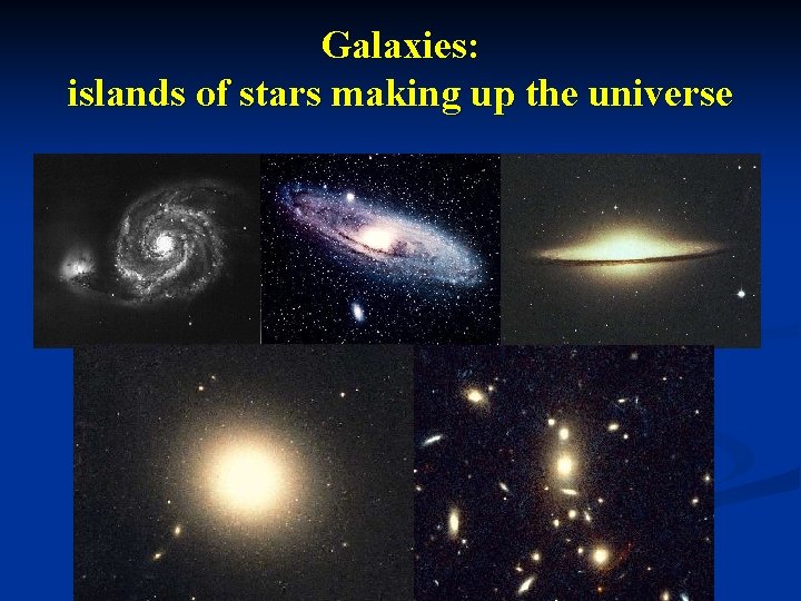 Galaxies: islands of stars making up the universe 