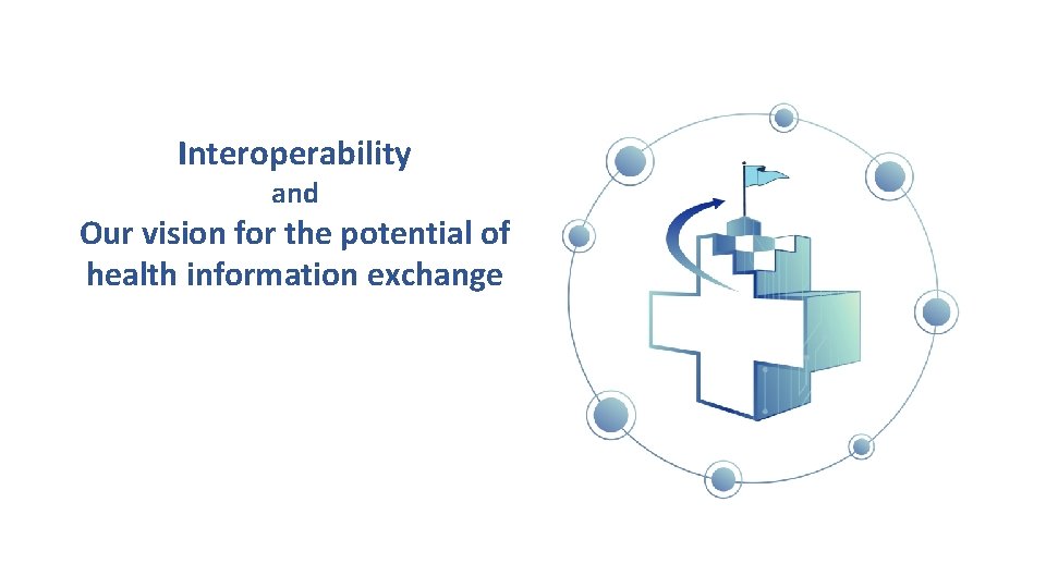 Interoperability and Our vision for the potential of health information exchange 
