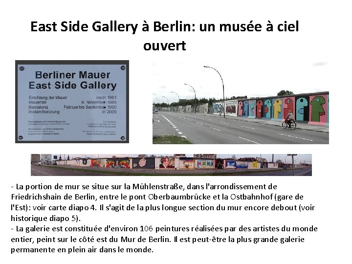 East Side Gallery à Berlin: un musée à ciel ouvert - La portion de