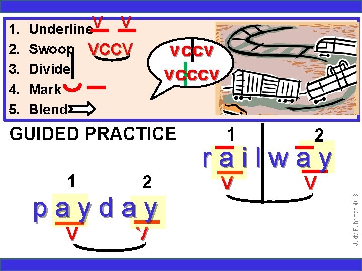 Underline. V V Swoop VCCV Divide Mark Blend vccv vcccv GUIDED PRACTICE 1 2
