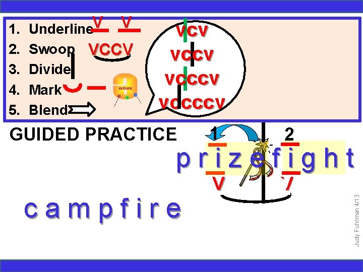 Underline. V V Swoop VCCV Divide Mark Blend vcv vcccv vccccv GUIDED PRACTICE 1
