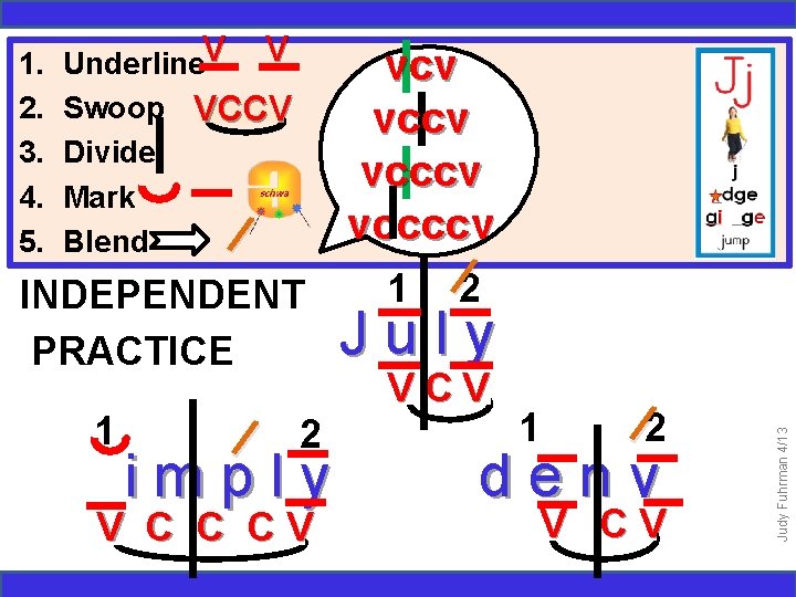 Underline. V V Swoop VCCV Divide Mark Blend vcv vcccv vccccv / INDEPENDENT PRACTICE