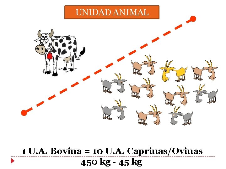 UNIDAD ANIMAL 1 U. A. Bovina = 10 U. A. Caprinas/Ovinas 450 kg - UNIDAD ANIMAL 1 U. A. Bovina = 10 U. A. Caprinas/Ovinas 450 kg -
