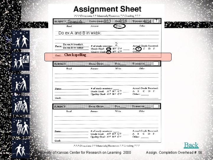 Spanish 9/14 9/13 9/14 7 Do ex A and B in wkbk. Do ex