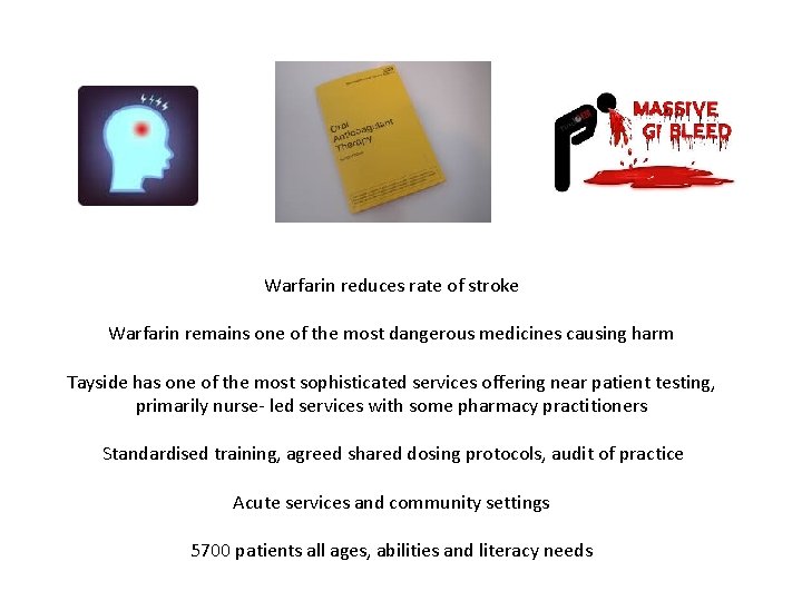 Warfarin reduces rate of stroke Warfarin remains one of the most dangerous medicines causing