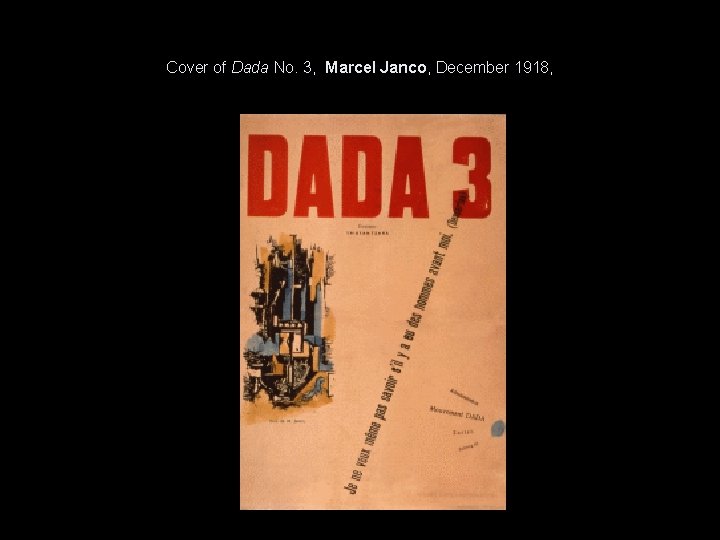 Cover of Dada No. 3, Marcel Janco, December 1918, 