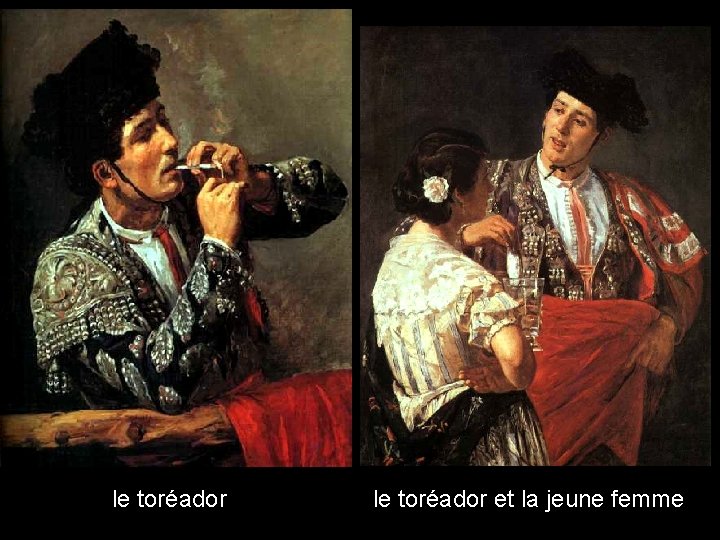 le toréador et la jeune femme le toréador et la jeune femme