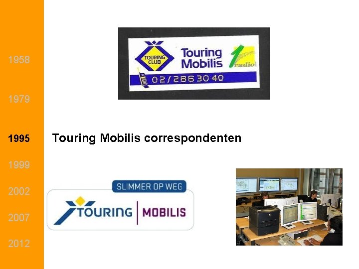 1958 1979 1995 1999 2002 2007 2012 Touring Mobilis correspondenten 