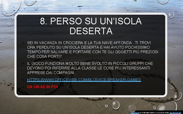 8. PERSO SU UN’ISOLA DESERTA • SEI IN VACANZA IN CROCIERA E LA TUA